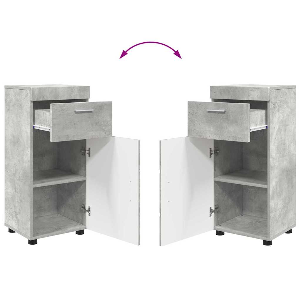 Ensemble de mobilier de salle de bain TULUM 3 pc Gris béton - XIOS