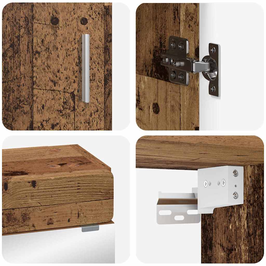 Ensemble de mobilier de salle de bain TULUM 3 pc Bois ancien - XIOS