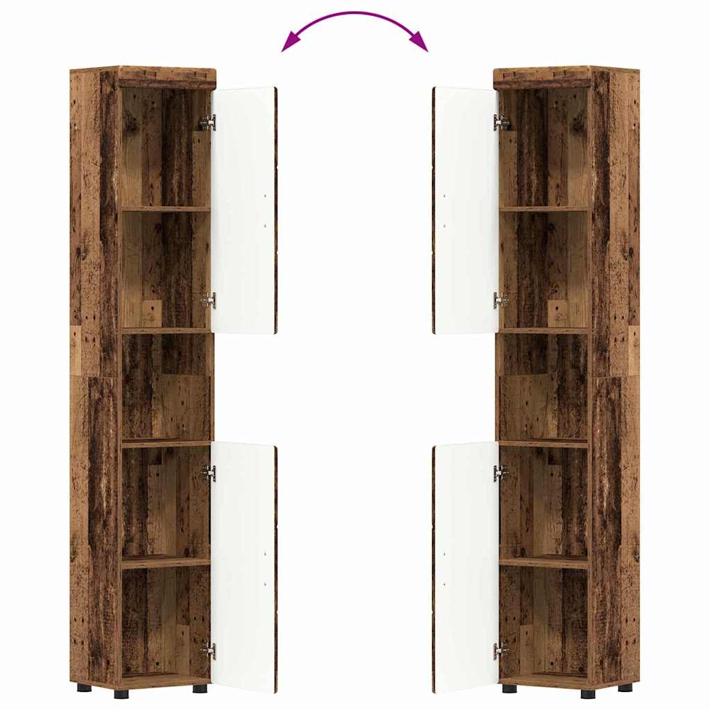 Ensemble de mobilier de salle de bain TULUM 3 pc Bois ancien - XIOS