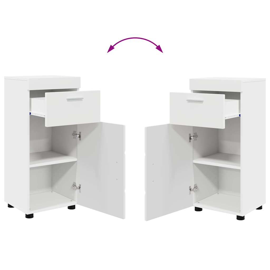 Ensemble de mobilier de salle de bain TULUM 4 pièces Blanc
