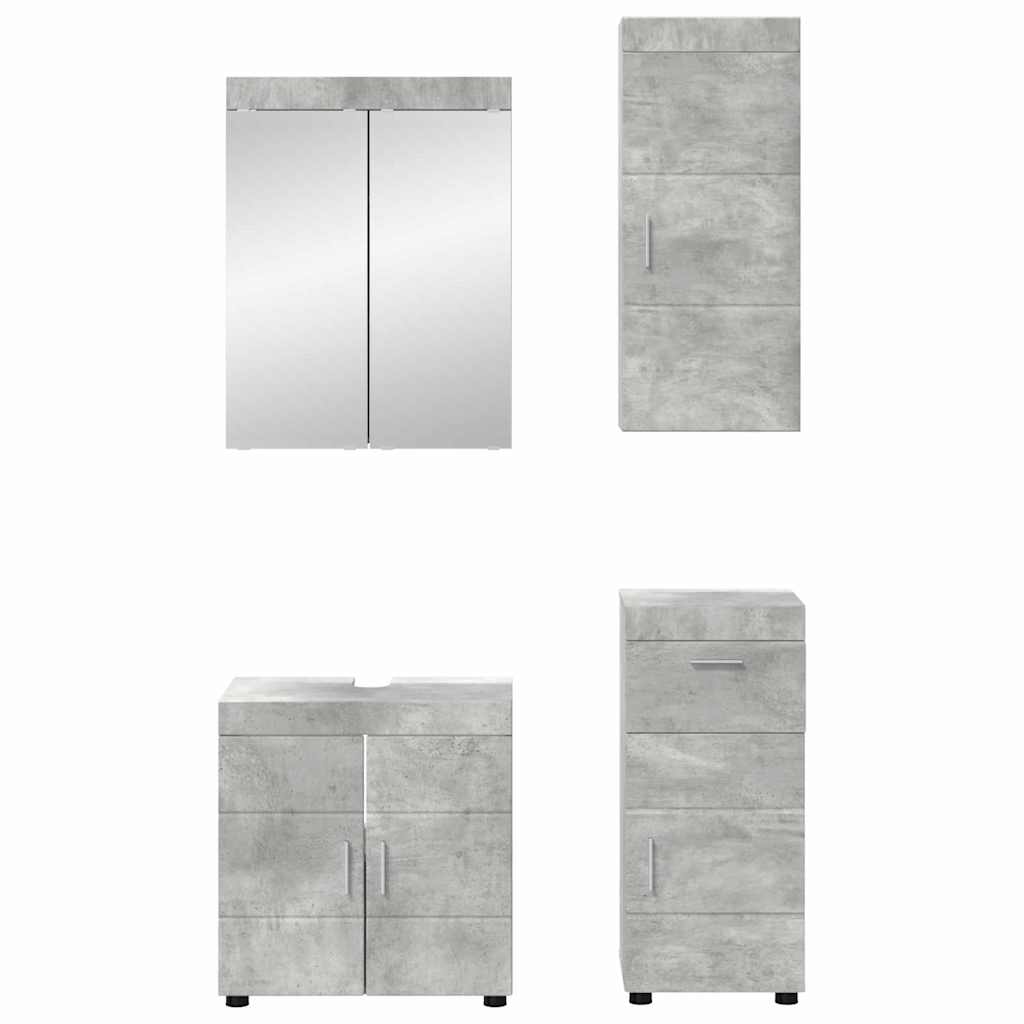 Ensemble de mobilier de salle de bain TULUM 4 pc Gris béton - XIOS