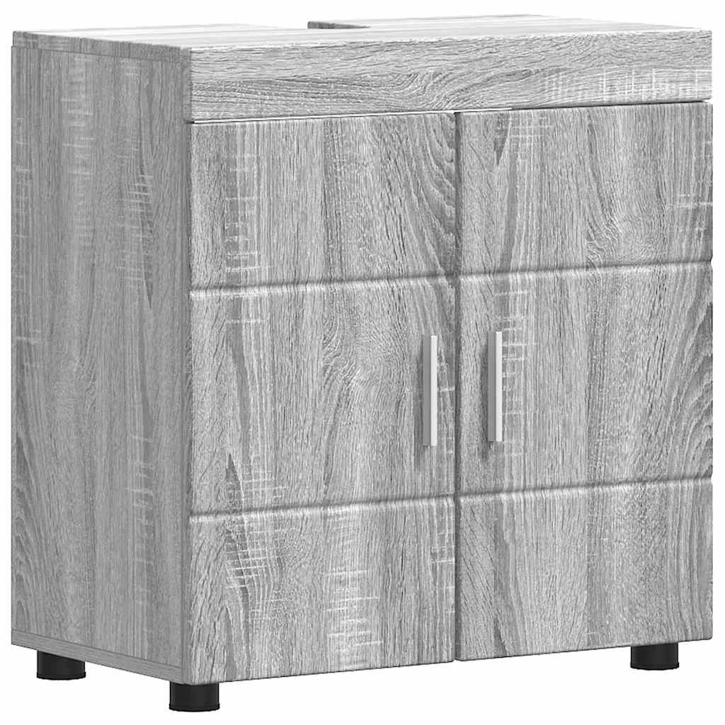 Ensemble de mobilier de salle de bain TULUM 4 pc Gris Sonoma - XIOS