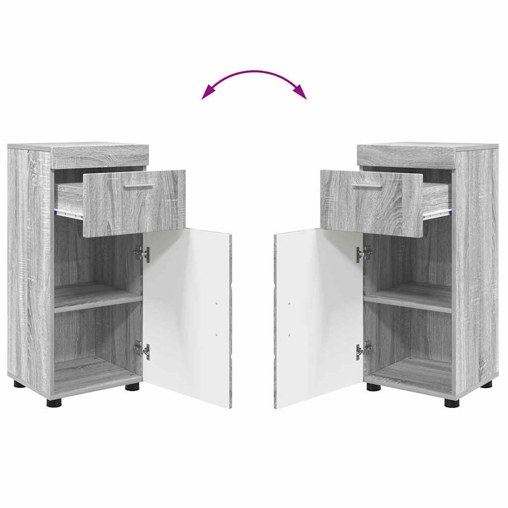 Ensemble de mobilier de salle de bain TULUM 4 pc Gris Sonoma - XIOS