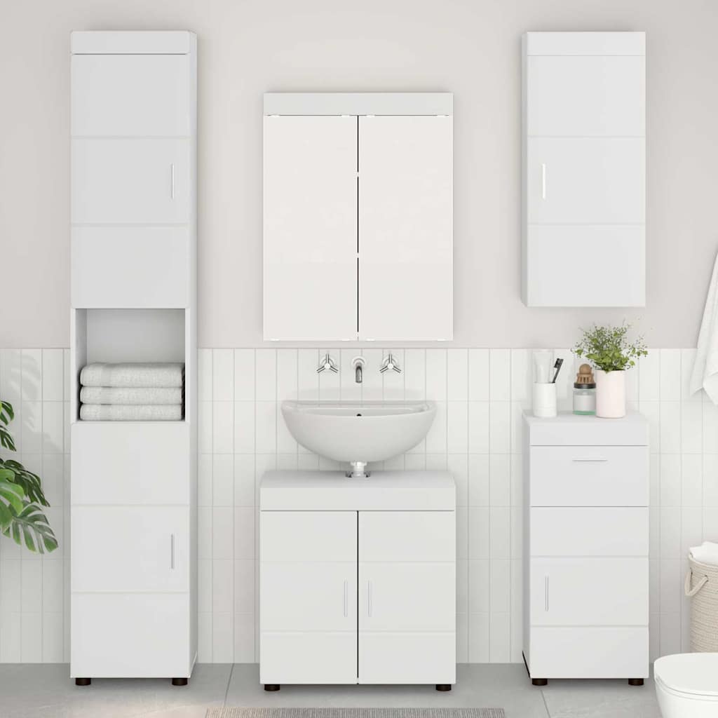Ensemble de mobilier de salle de bain TULUM 5 pièces Blanc - XIOS