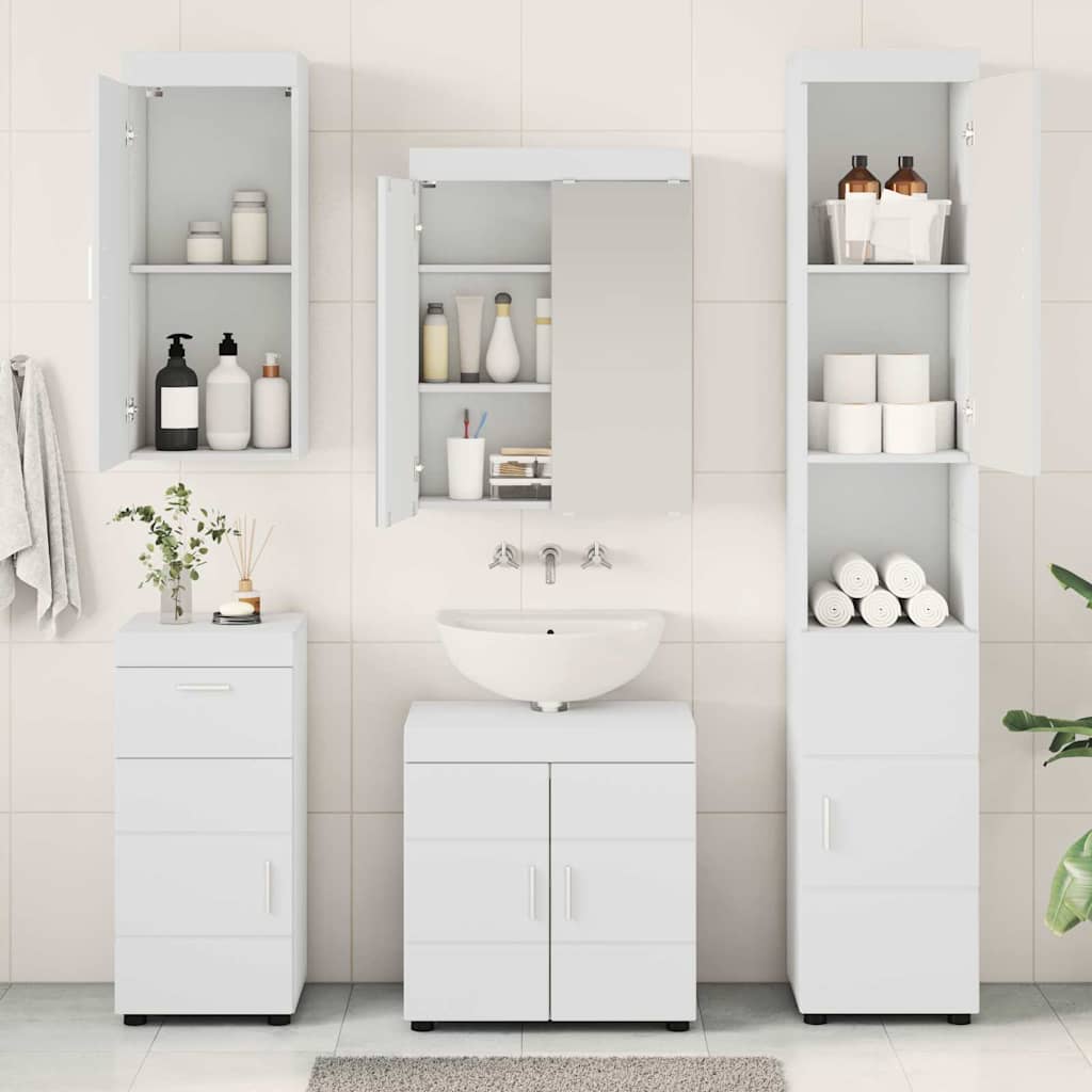 Ensemble de mobilier de salle de bain TULUM 5 pièces Blanc - XIOS