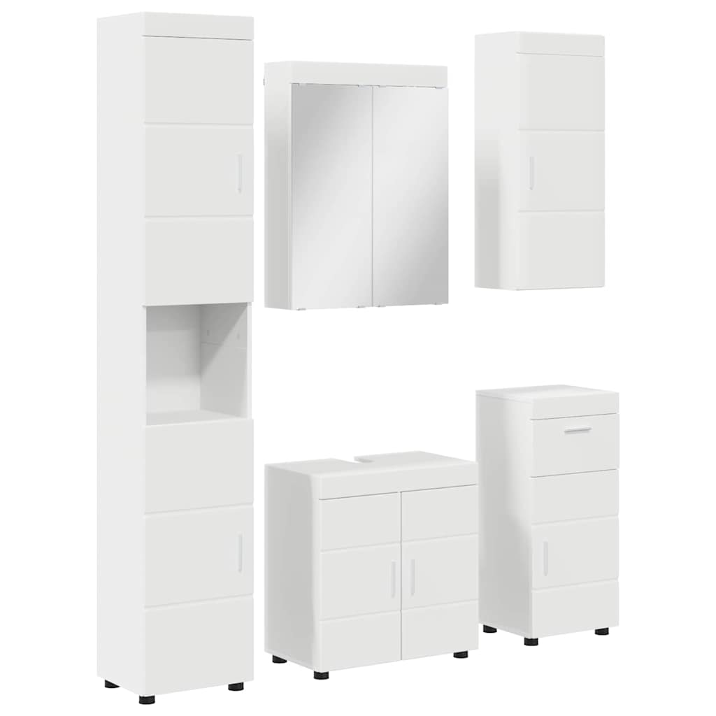 Ensemble de mobilier de salle de bain TULUM 5 pièces Blanc - XIOS