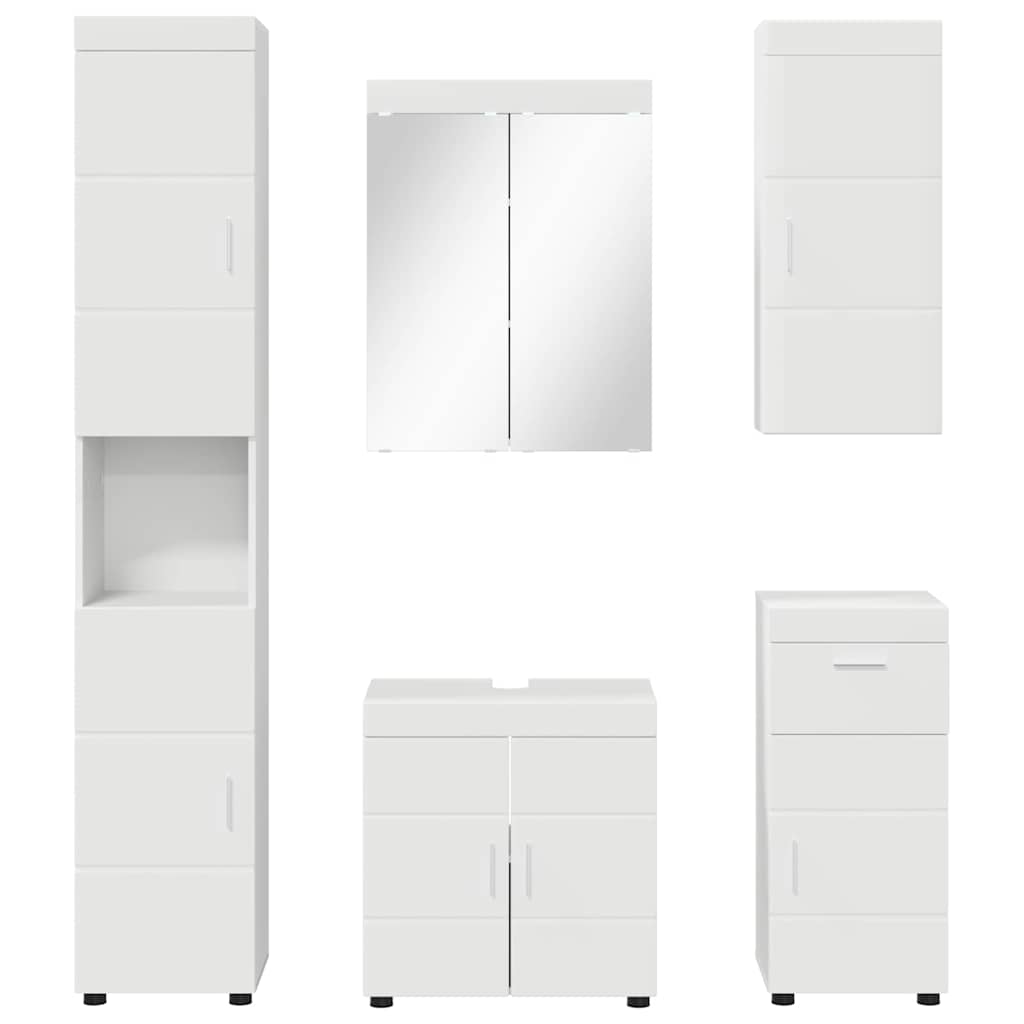 Ensemble de mobilier de salle de bain TULUM 5 pièces Blanc - XIOS
