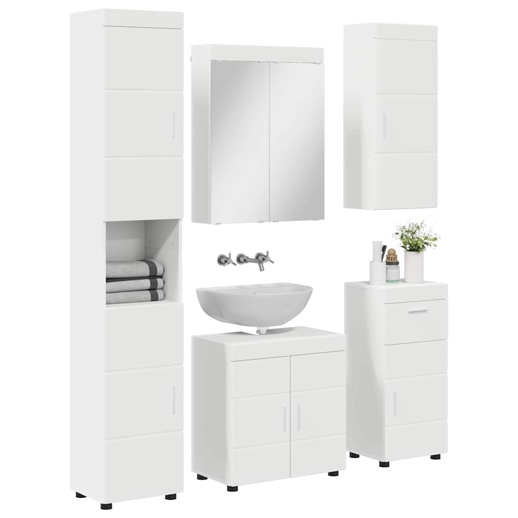 Ensemble de mobilier de salle de bain TULUM 5 pièces Blanc - XIOS