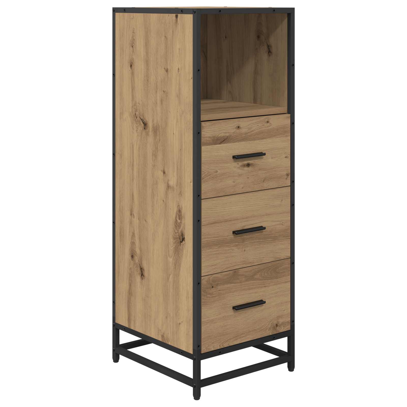 Ensemble de mobilier de salle de bain 3 pc Chêne artisanal