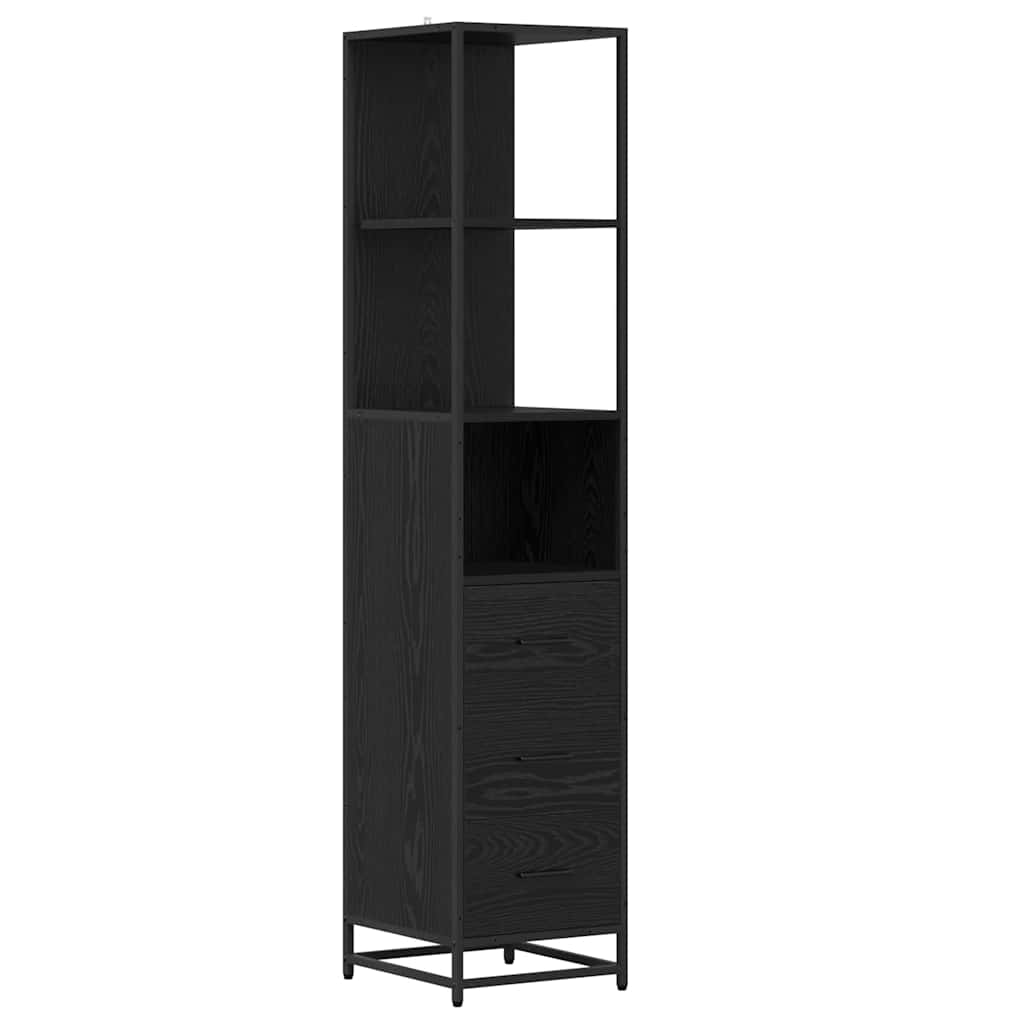 Ensemble de mobilier de salle de bain 4 pc Chêne noir