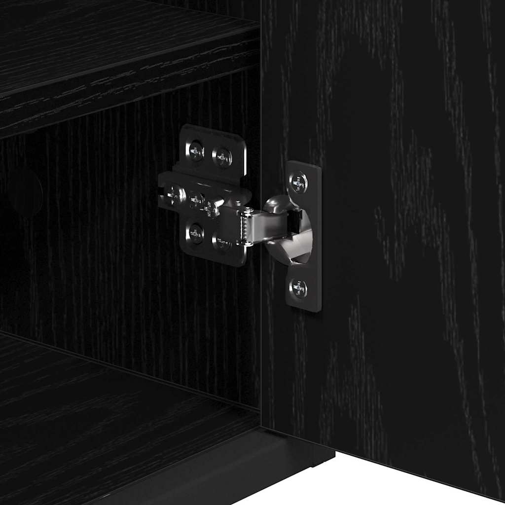 Ensemble de mobilier de salle de bain 3 pièces Chêne noir