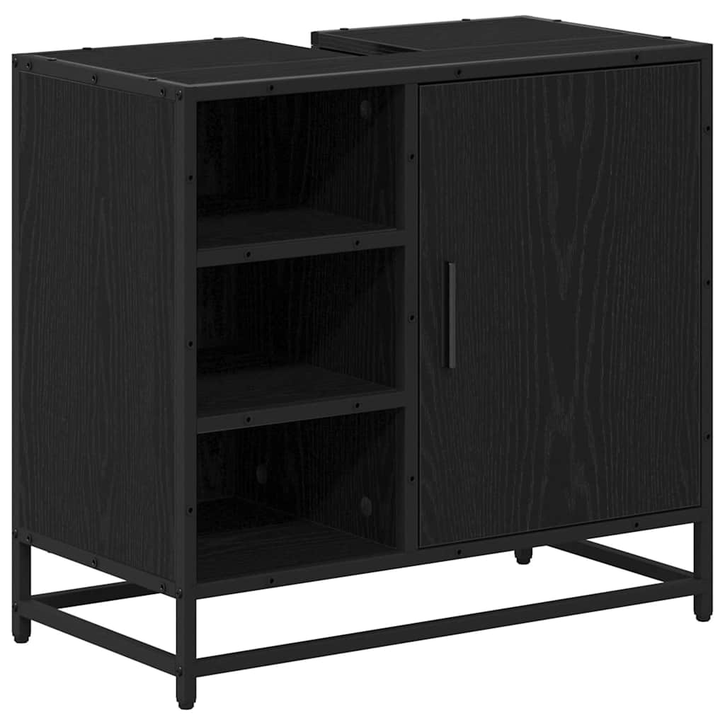 Ensemble de mobilier de salle de bain 4 pc Chêne noir