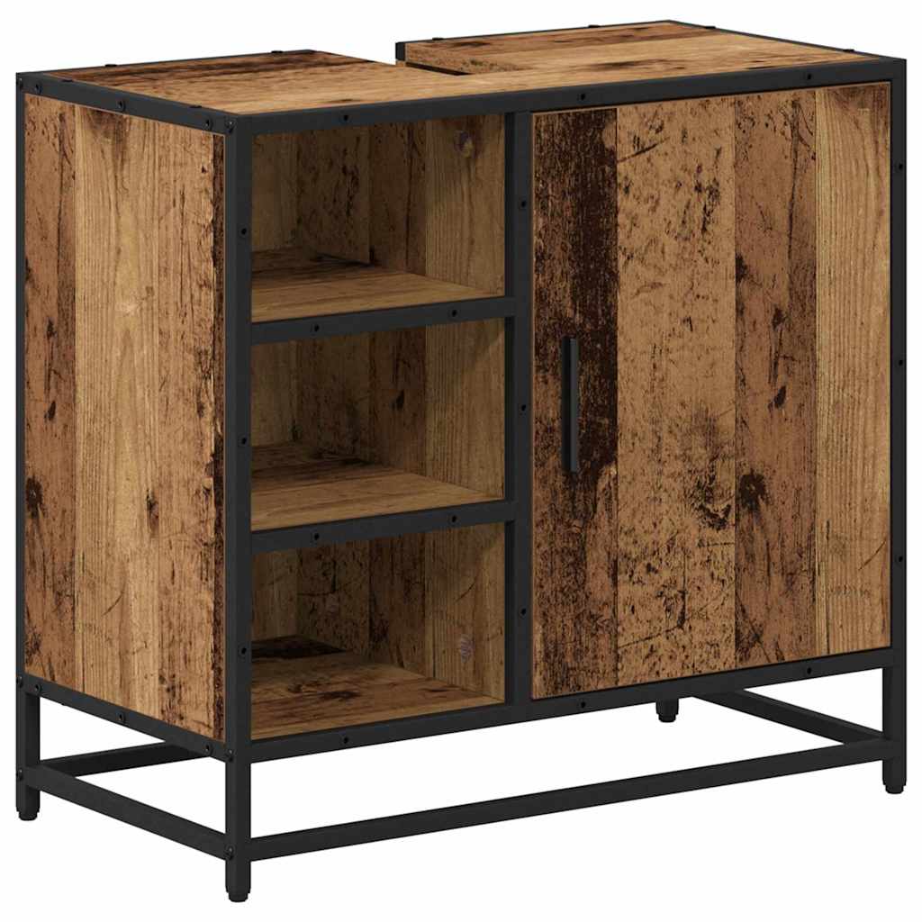 Ensemble de mobilier de salle de bain 3 pc Bois Ancien