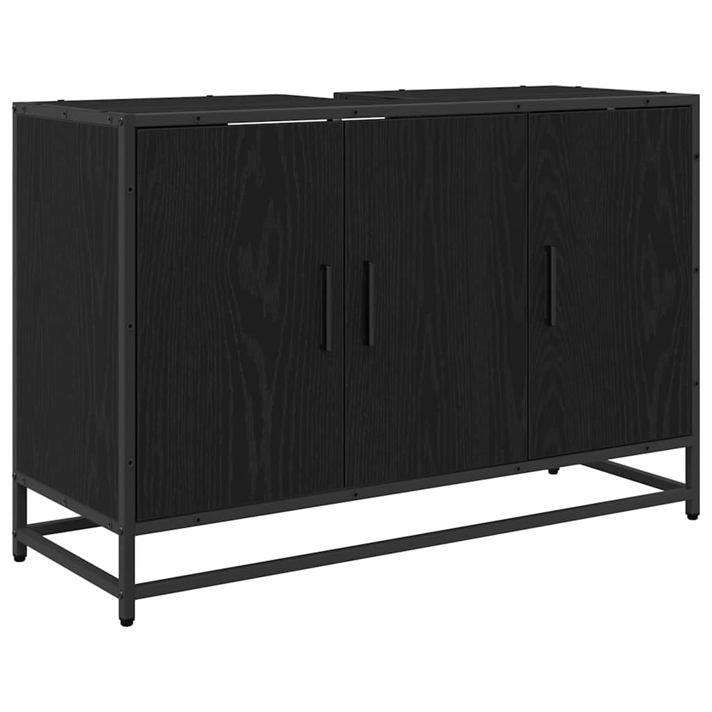 Ensemble de mobilier de salle de bain 3 pc Chêne noir