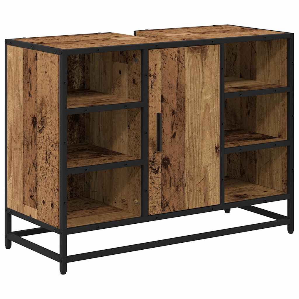 Ensemble de mobilier de salle de bain 2 pc Bois Ancien