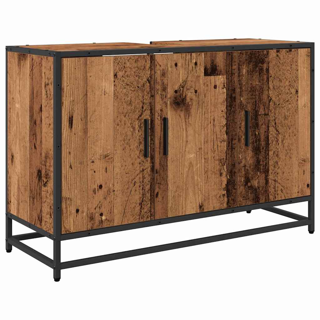 Ensemble de mobilier de salle de bain 4 pc Bois Ancien