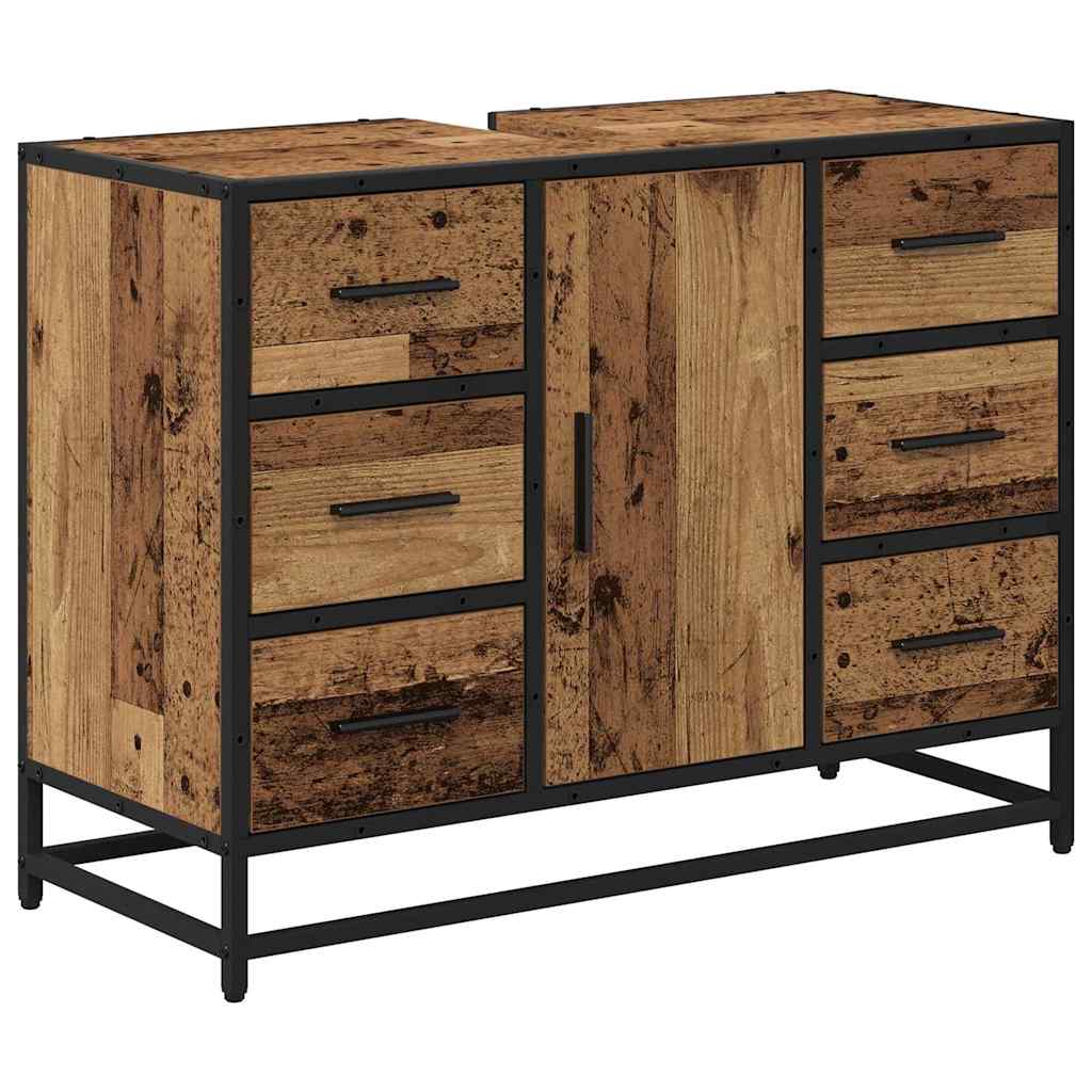 Ensemble de mobilier de salle de bain 3 pc Bois Ancien