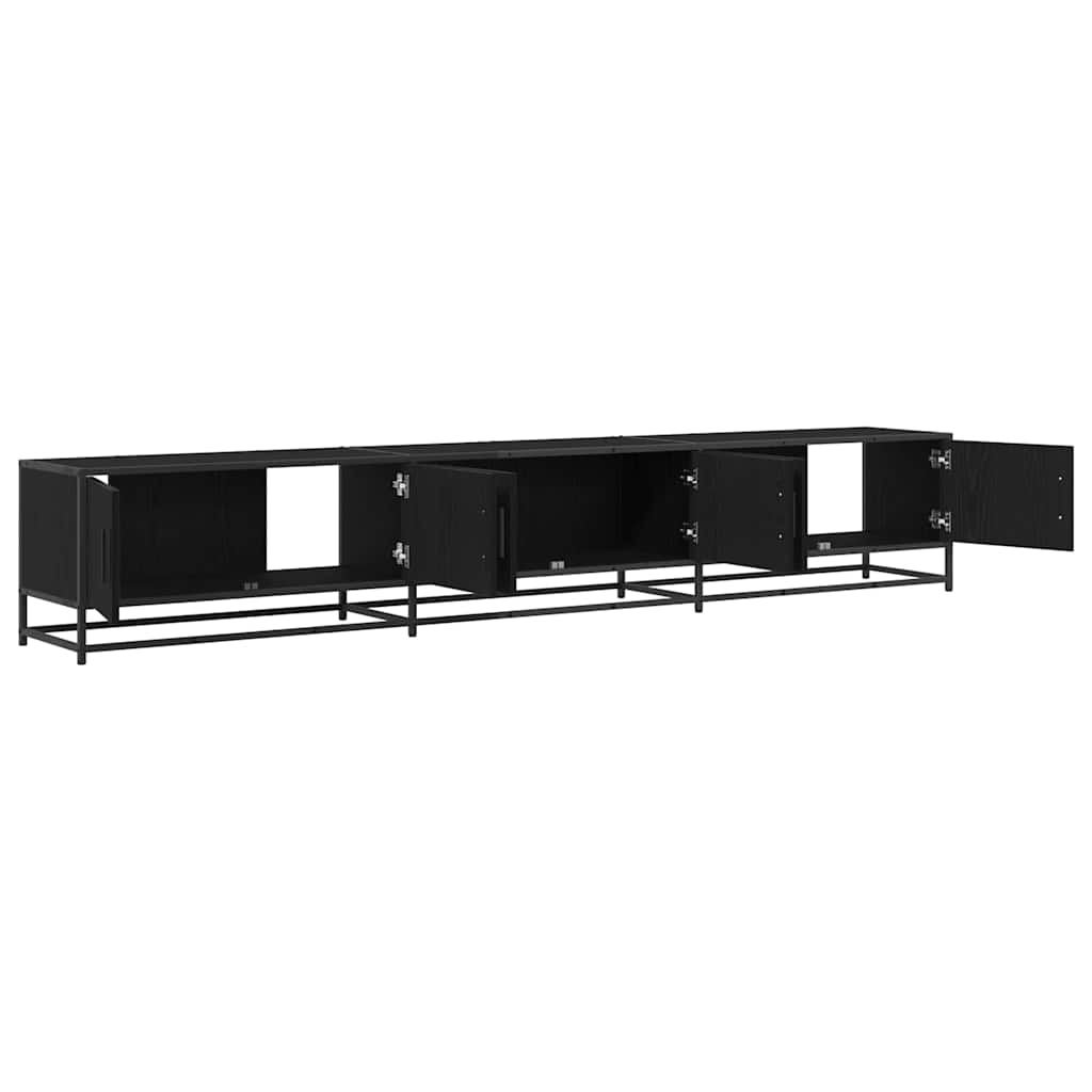 Meuble TV Chêne noir 240 x 35 x 41 cm Bois d'ingénierie - XIOS