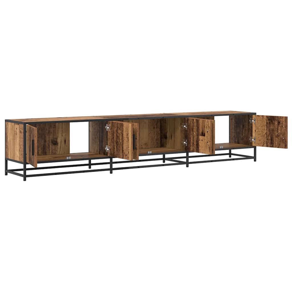 Unites TV 2 pcs Bois Ancien 210 x 35 x 41 cm Bois d'ingénierie - XIOS