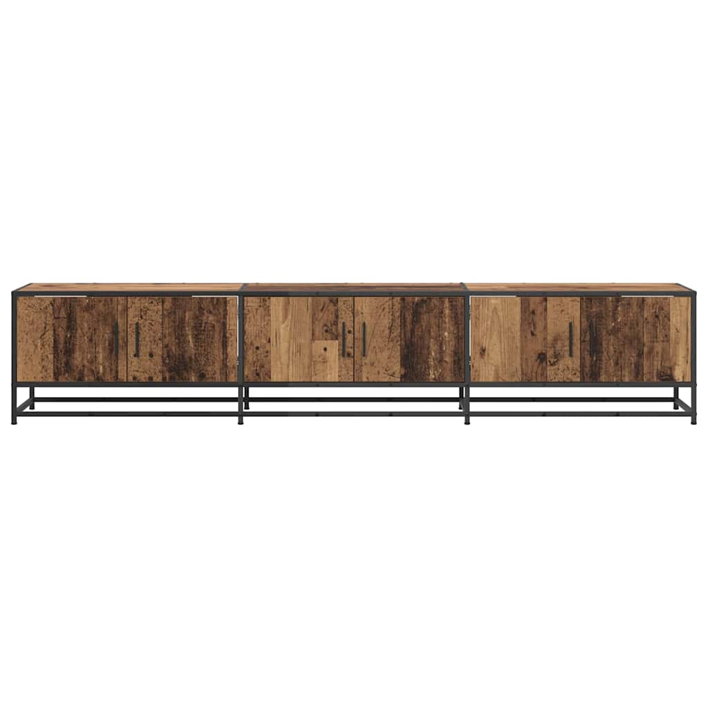 Unites TV 2 pcs Bois Ancien 210 x 35 x 41 cm Bois d'ingénierie - XIOS