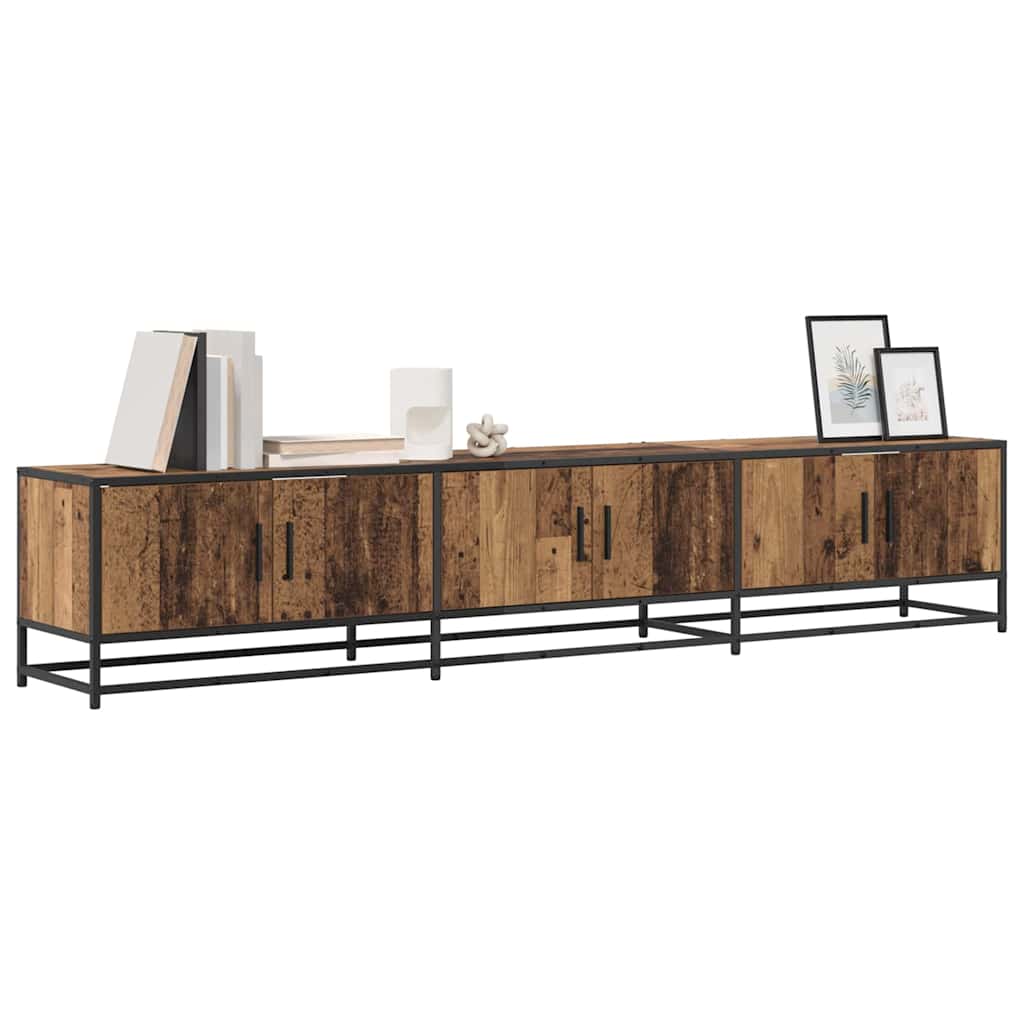 Unites TV 2 pcs Bois Ancien 210 x 35 x 41 cm Bois d'ingénierie - XIOS