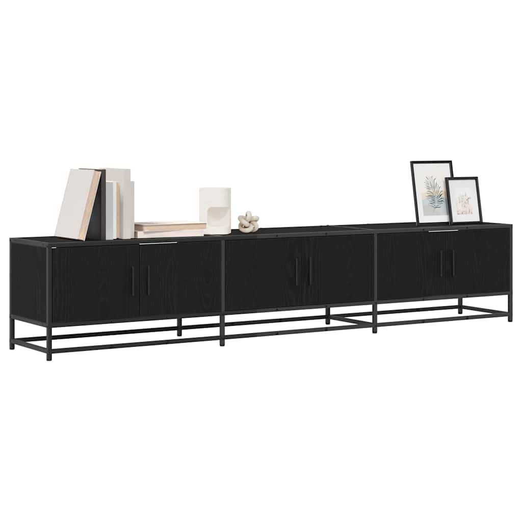 Meuble TV Chêne noir 210 x 35 x 41 cm Bois d'ingénierie - XIOS