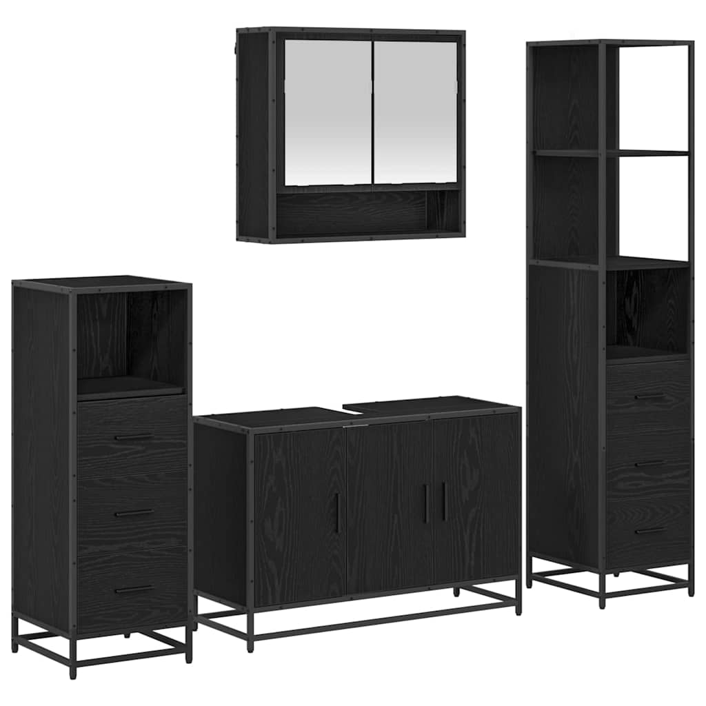 Ensemble de mobilier de salle de bain 3 pc Chêne artisanal