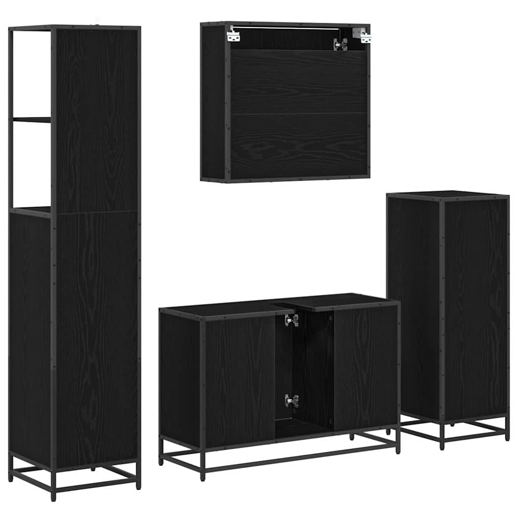 Ensemble de mobilier de salle de bain 3 pc Chêne artisanal