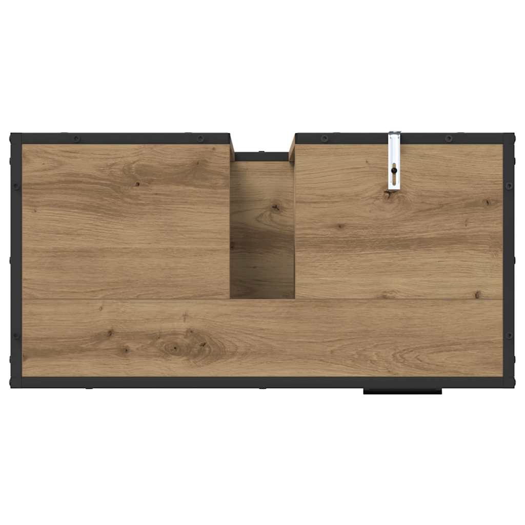 Ensemble de mobilier de salle de bain 2 pc Chêne artisanal