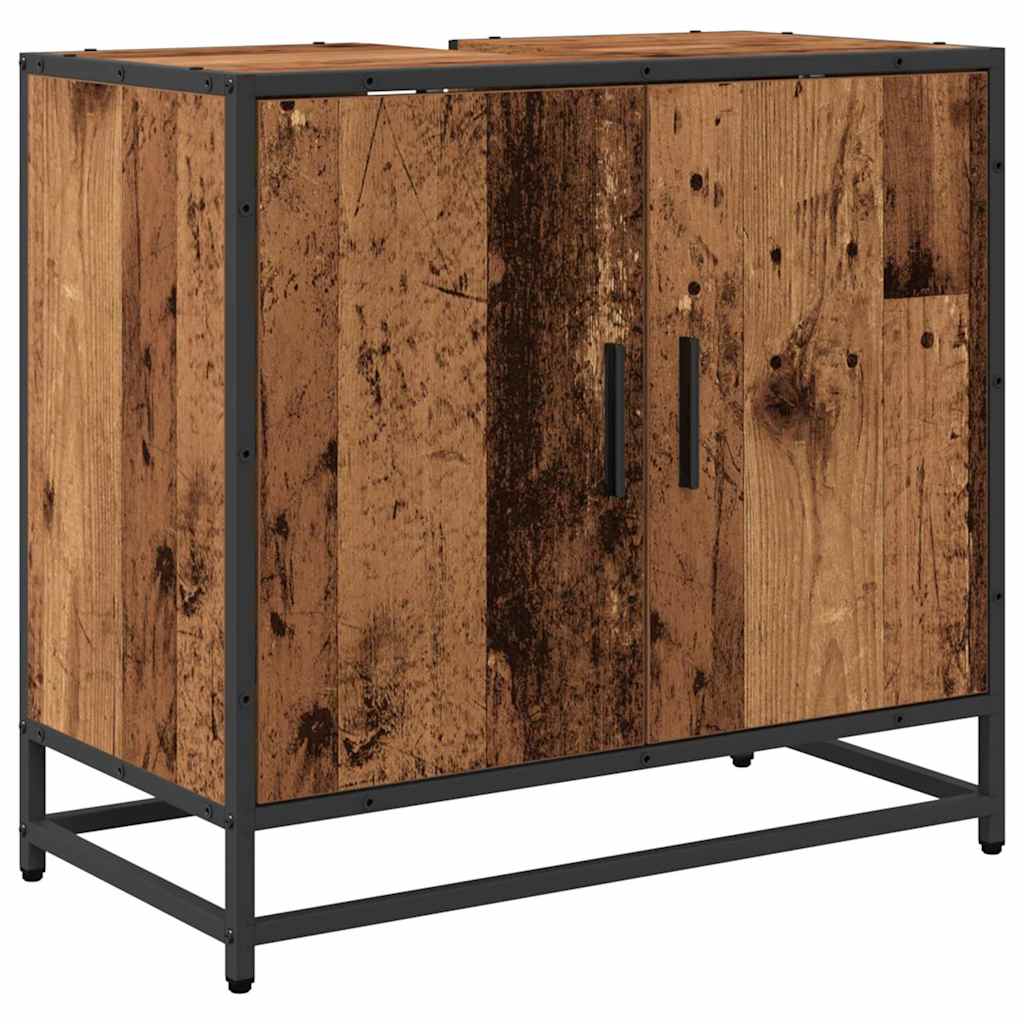 Ensemble de mobilier de salle de bain 4 pc Bois Ancien