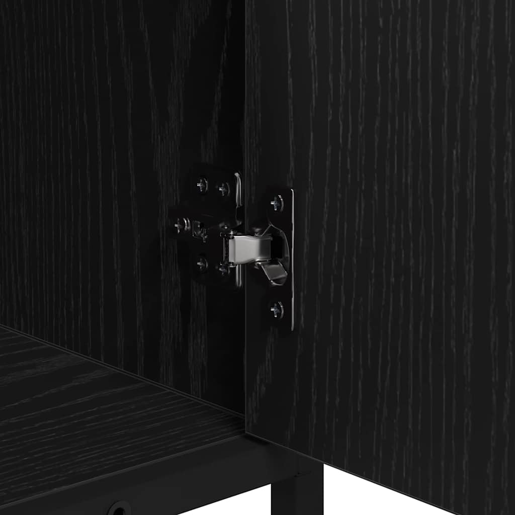 Ensemble de mobilier de salle de bain 3 pc Chêne noir