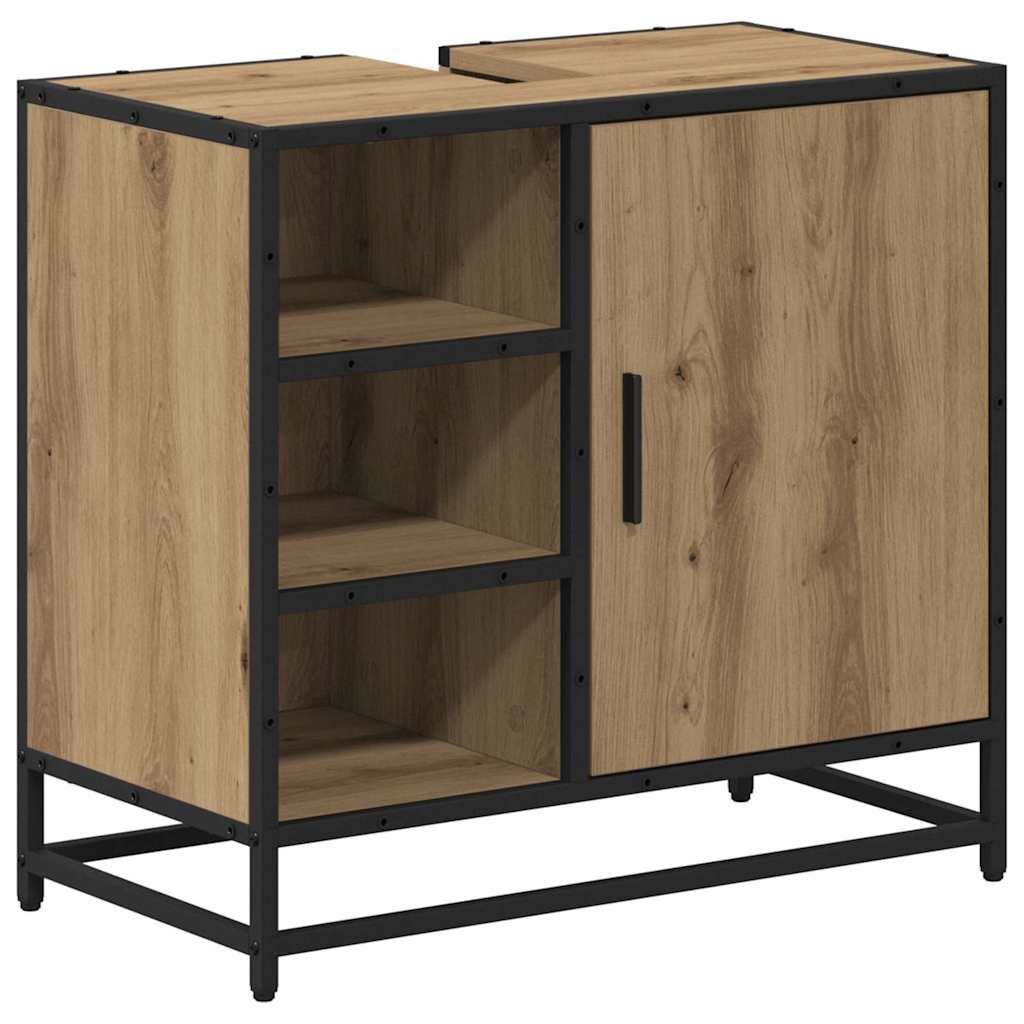 Ensemble de mobilier de salle de bain 4 pc Chêne artisanal