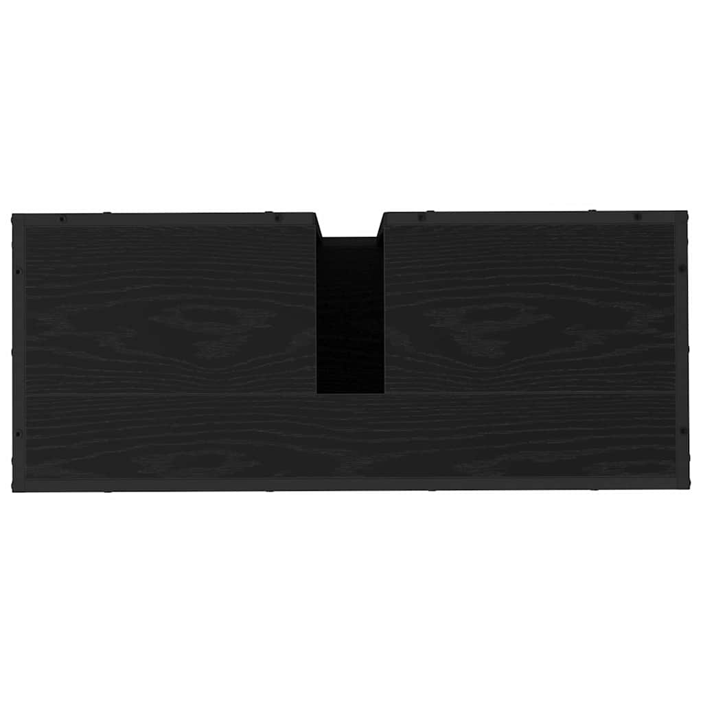 Ensemble de mobilier de salle de bain 3 pièces Chêne noir