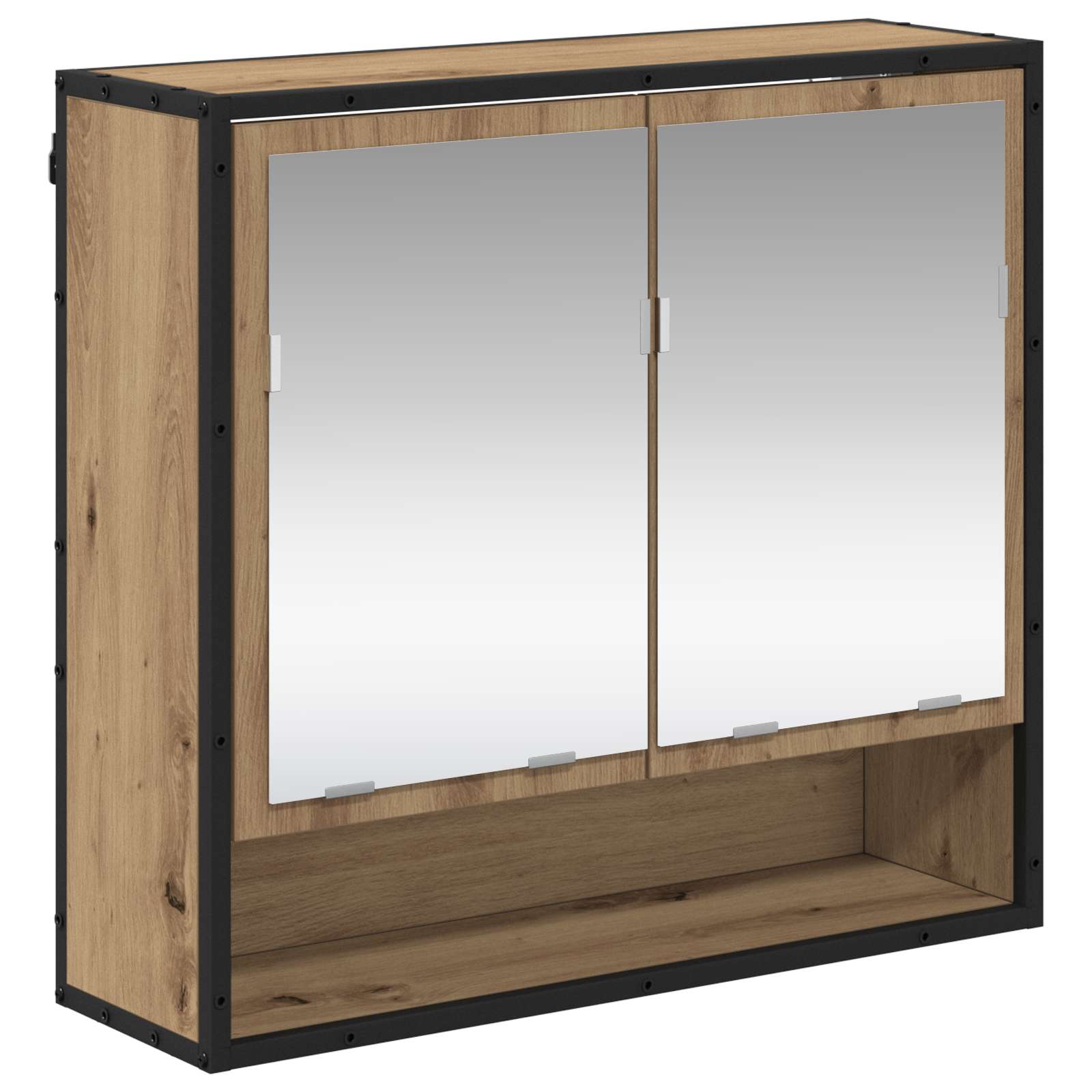 Ensemble de mobilier de salle de bain 3 pc Chêne artisanal
