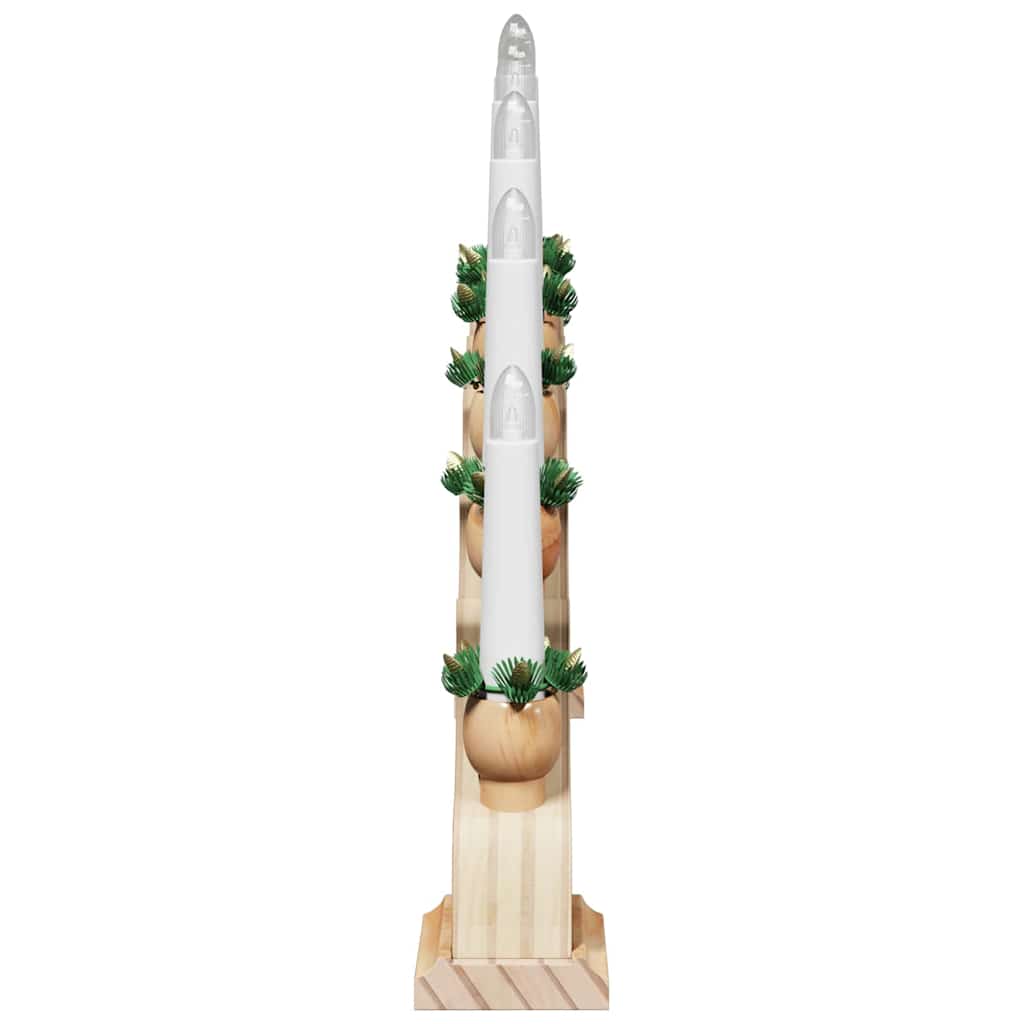 Arche de Bougies de Noël avec 10 Bougies LED Marron - XIOS