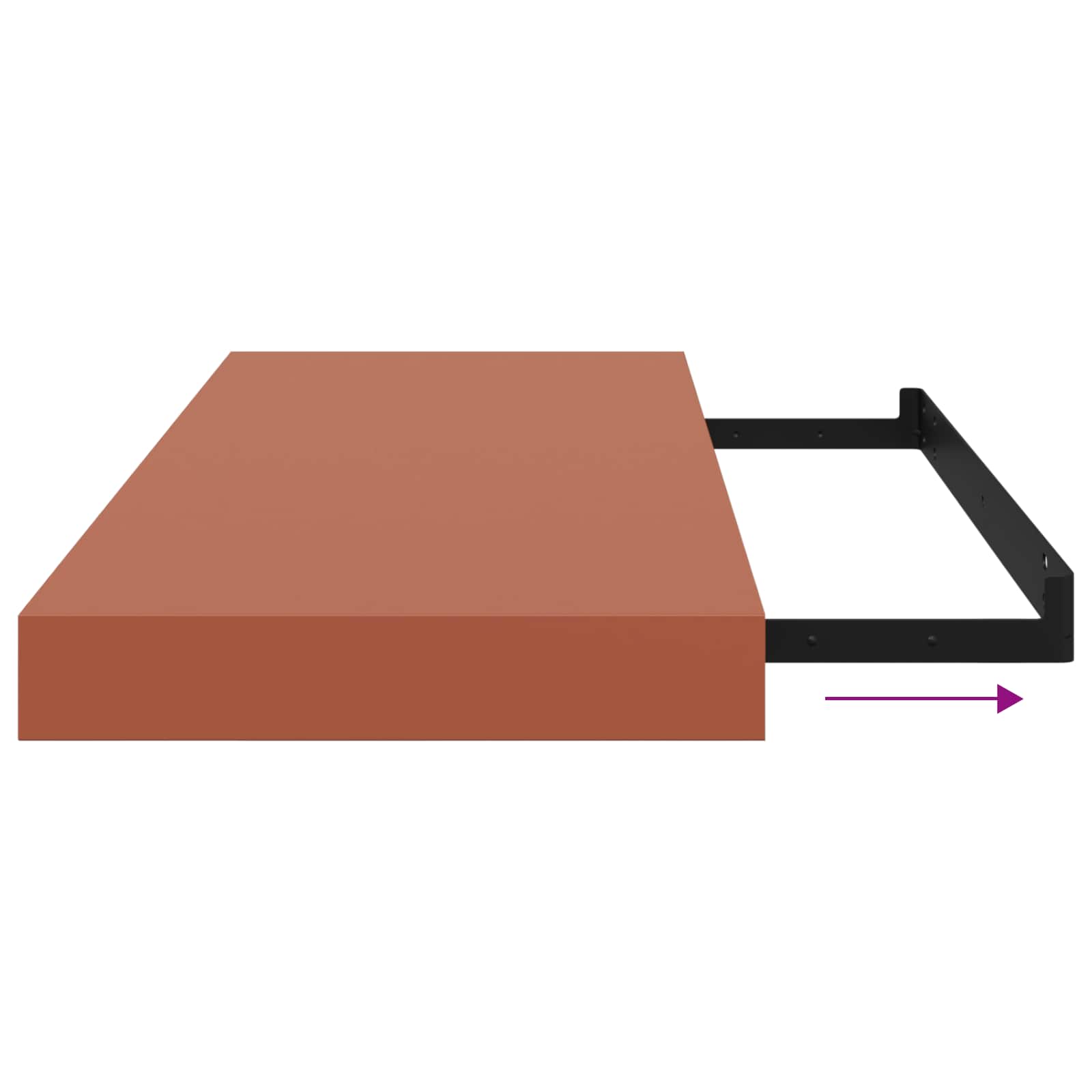 Étagère Murale Rouge 50 x 23 x 4 cm Bois d'ingénierie - XIOS