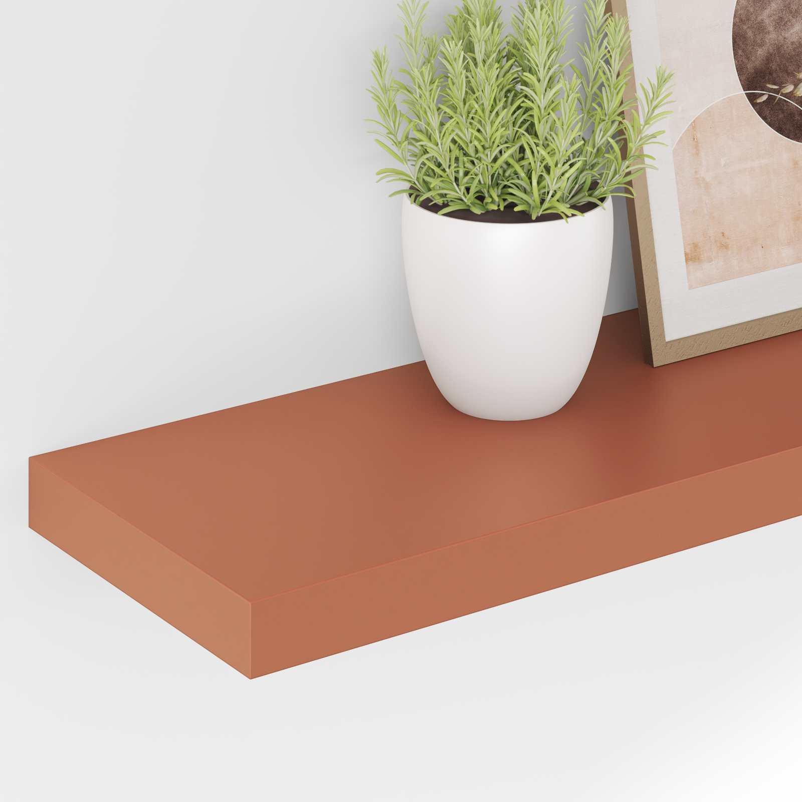 Étagère Murale 4 pcs Rouge 120 x 23,5 x 4 cm Bois d'ingénierie - XIOS