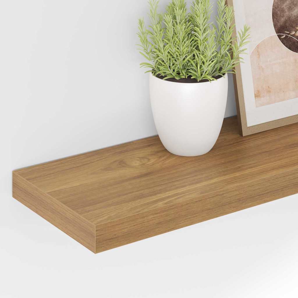 Étagère Murale 4 pcs Marron 90 x 23,5 x 4 cm Bois d'ingénierie - XIOS