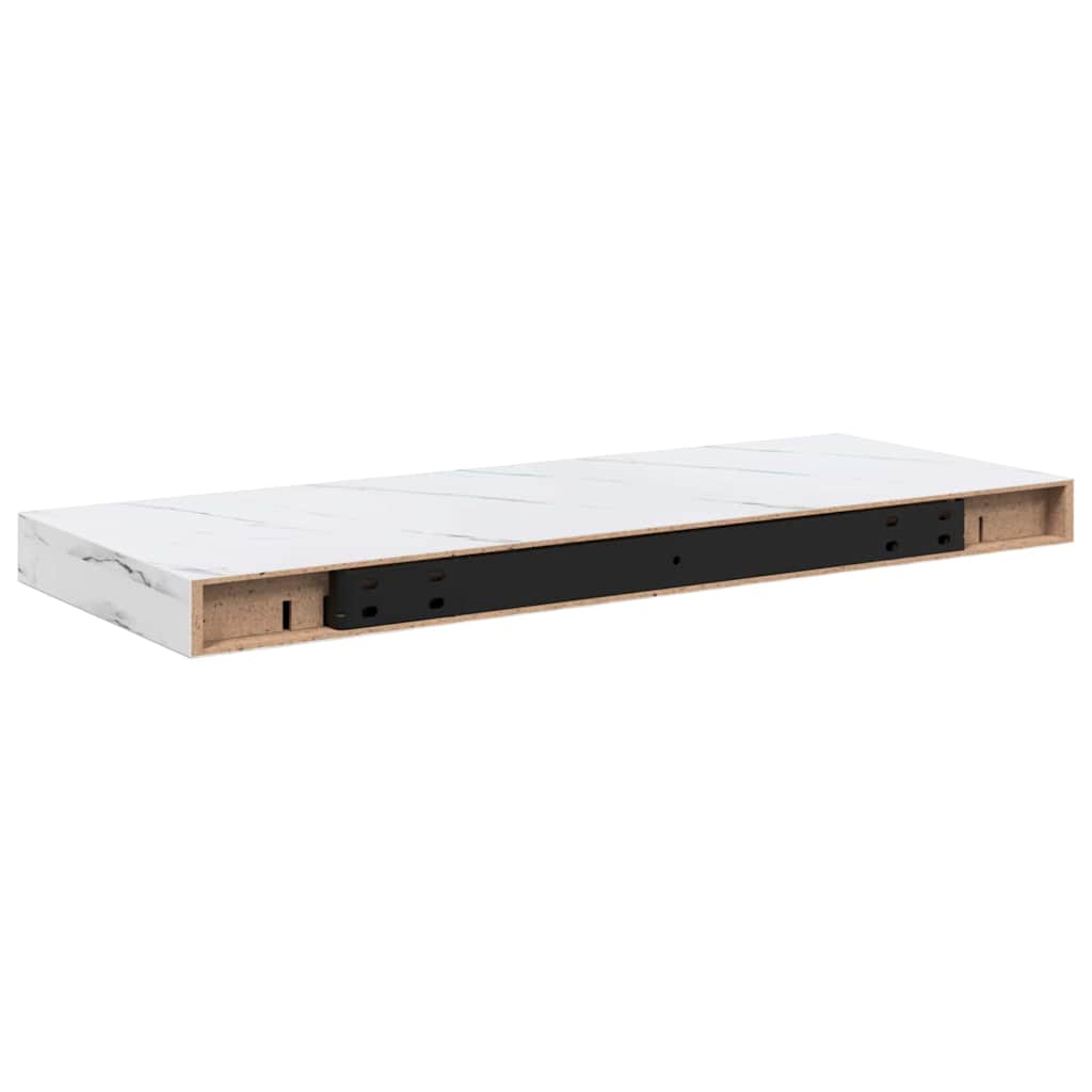Étagère Murale Montage mural 4 pcs Marbre blanc 60 x 23 x 4 cm - XIOS