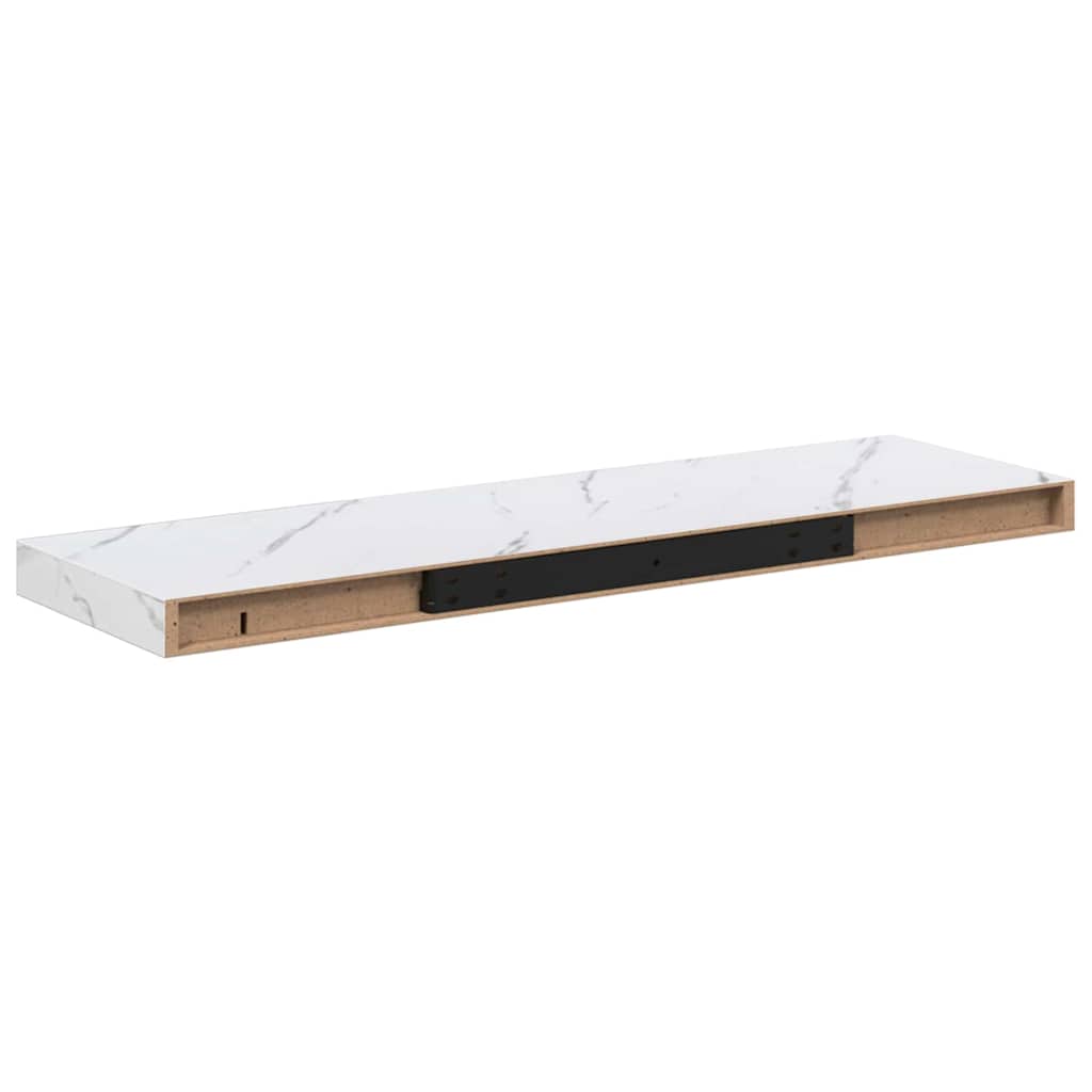 Étagère Murale 2 pcs Marbre blanc 80 x 23,5 x 4 cm - XIOS