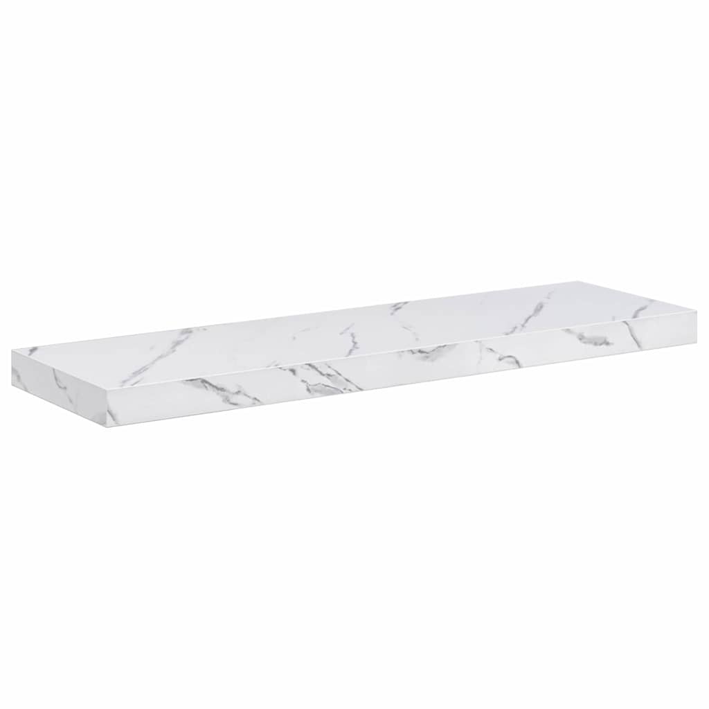 Étagère Murale Montage mural 4 pc Marbre blanc - XIOS