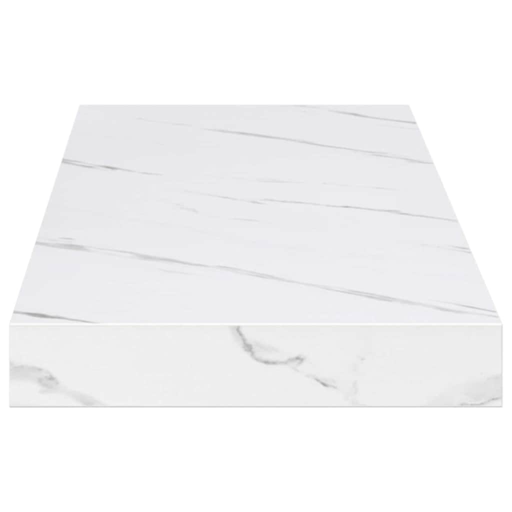 Étagère Murale Montage mural 4 pc Marbre blanc - XIOS