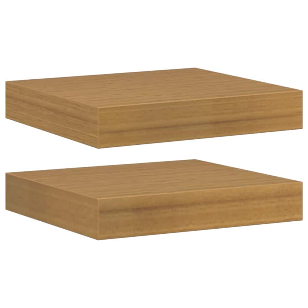 Étagère Murale 2 pcs Beige 23 x 23,5 x 4 cm Bois d'ingénierie - XIOS