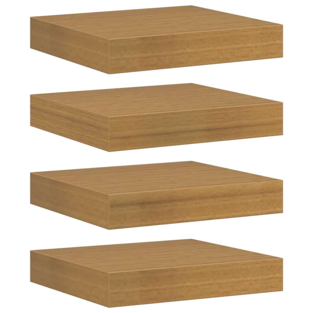 Étagère Murale 4 pcs Beige 23 x 23,5 x 4 cm Bois d'ingénierie - XIOS