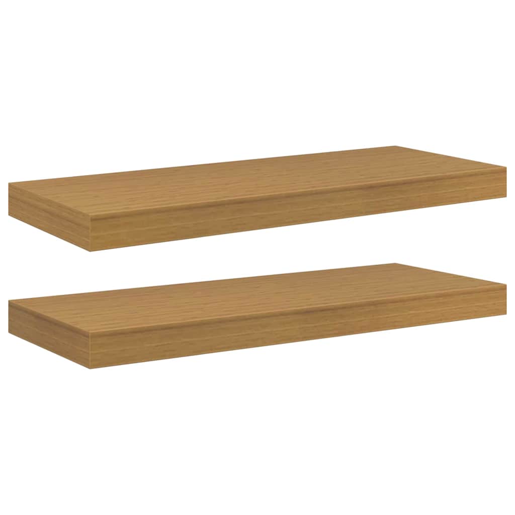 Étagère Murale 2 pcs Beige 60 x 23,5 x 4 cm Bois d'ingénierie - XIOS