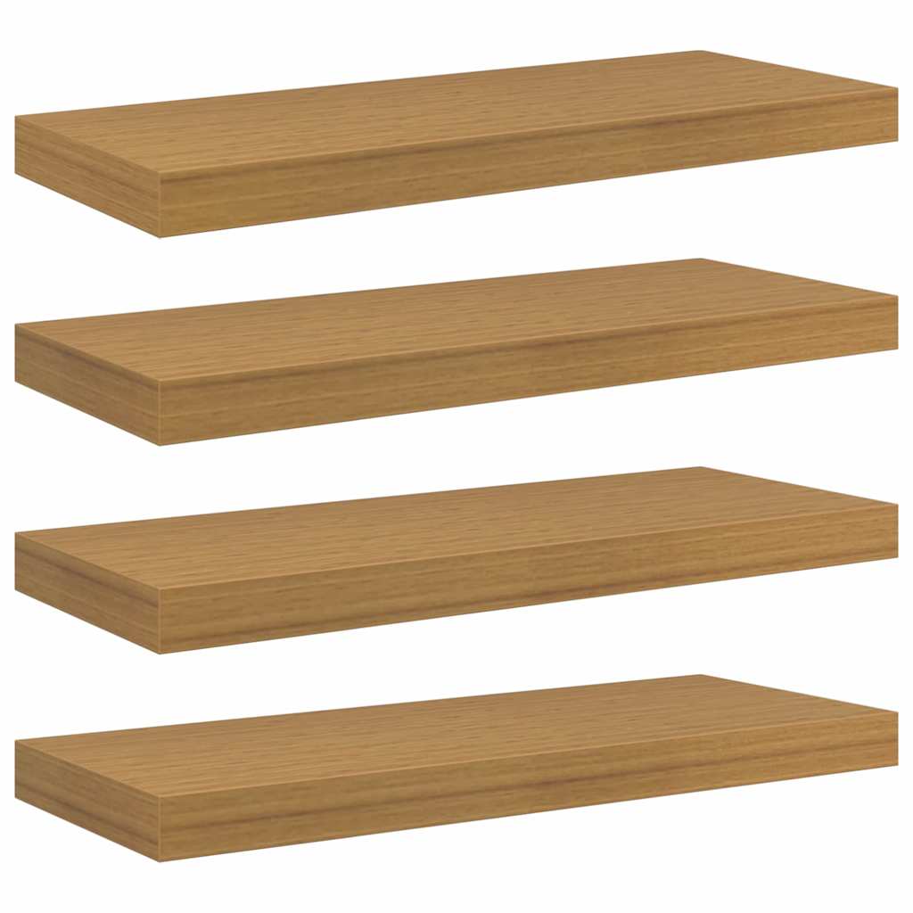 Étagère Murale 4 pcs Beige 50 x 23 x 4 cm Bois d'ingénierie - XIOS