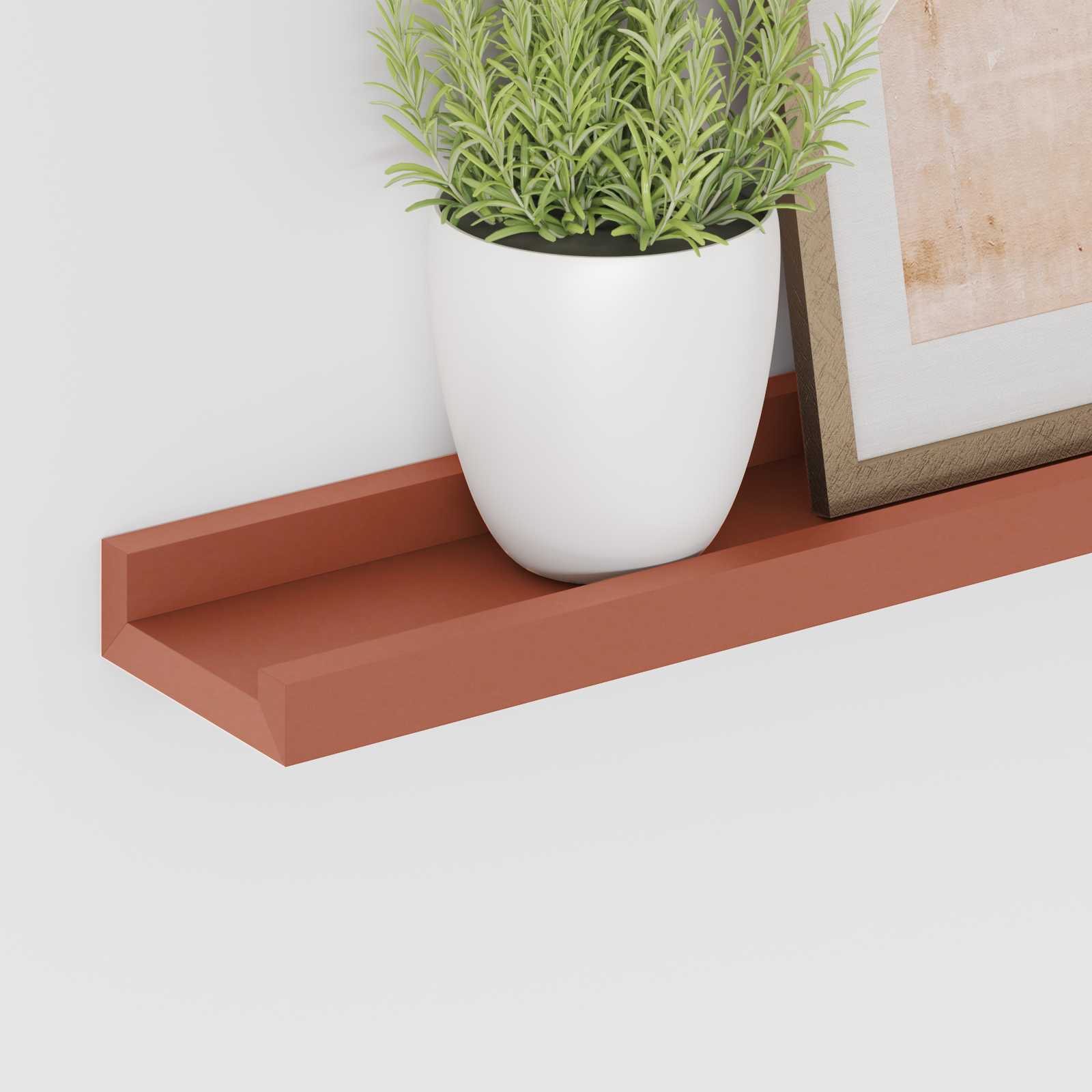 Étagère Murale 2 pcs Rouge 80 x 9 x 3 cm Bois d'ingénierie - XIOS