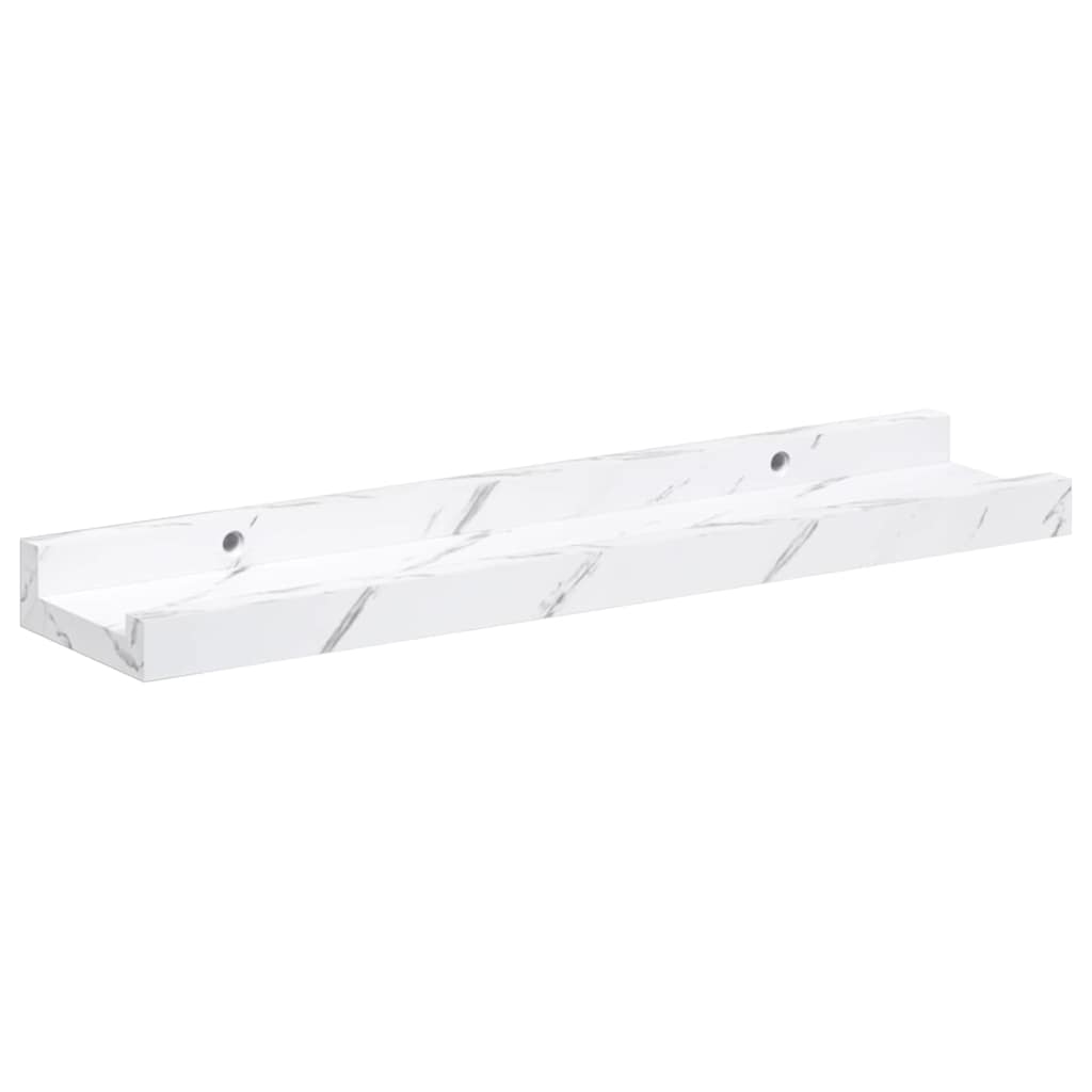 Étagère Murale avec étagère 4 pcs Marbre blanc 40 x 9 x 3 cm - XIOS