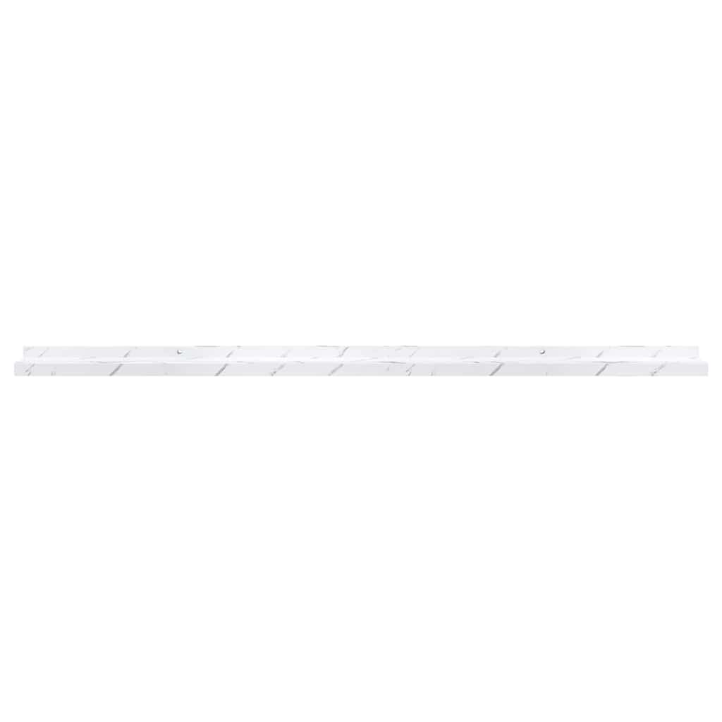 Étagère Murale Montage mural 4 pc Marbre blanc 115 x 9 x 3 cm - XIOS