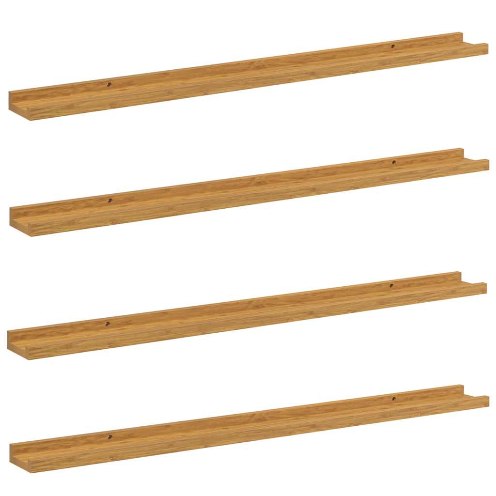 Étagère Murale 4 pcs Beige 100 x 9 x 3 cm Bois d'ingénierie - XIOS